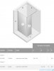 New Trendy New Modus kabina Walk-In 130x30x200 cm przejrzyste EXK-0021/EXK-0053